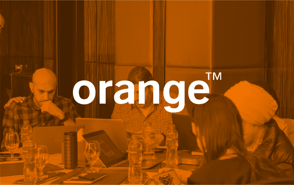 Client logo – Orange telecom brand collaboration